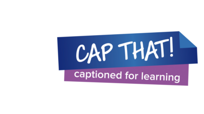 CAP THAT! captioned for learning logo