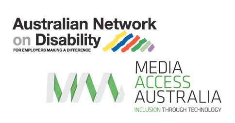 Australian Network on Disability and Media Access Australia logos