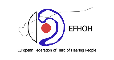 European Federation of Hard of Hearing People (EFHOH) logo